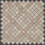 Travertino Silver Diagonal Mosaic 305x305 мм