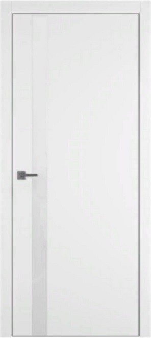 Дверь Urban 1 sv emalex ice silver edge с врезкой под петли agb