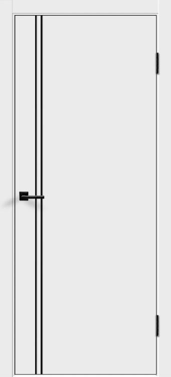 Дверь Альтекс 2 цвет белый ал кромка с 4 сторон замок с у mc85bl