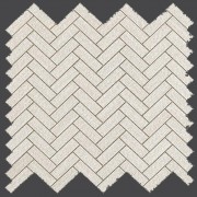 White Herringbone Wall 324x324 мм