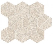 White Mosaico Hex 285x250 мм