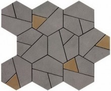 An68 Smoke Mosaico Hex Yellow 29x25 мм