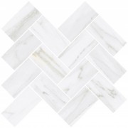 Мозаика Шеврон Белый 27.9X31.5 Лаппатированный 315x279 мм