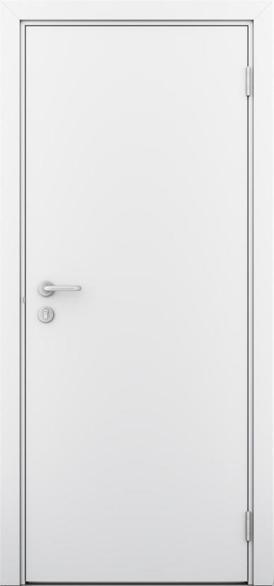 Дверь Влагостойкая композитная дверь дпг окрашенная цвет белый с фрезеровкой под замок кромка abs с 4-х сторон