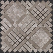 Grey Fleury Diagonal Mosaic 305x305 мм