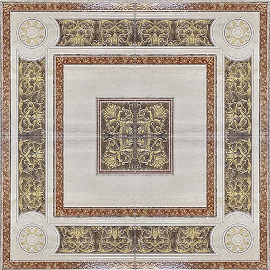 Керамическая Плитка Capri Rosone travertini beige lap/ret 84x84 (4 шт)