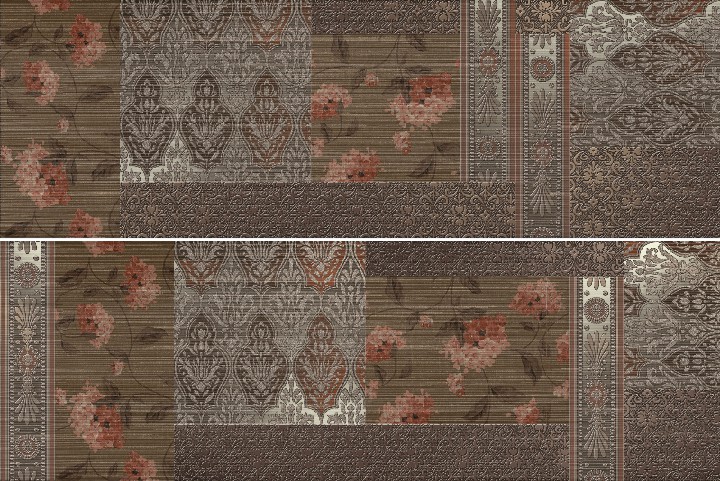 Керамическая Плитка Keraben Décor patchwork marron