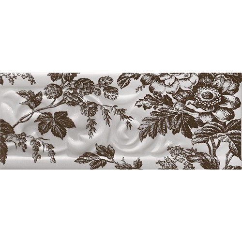 Керамическая Плитка La Mia Ceramica Listello flower marrone Керамическая Плитка La Mia Ceramica Listello flower marrone