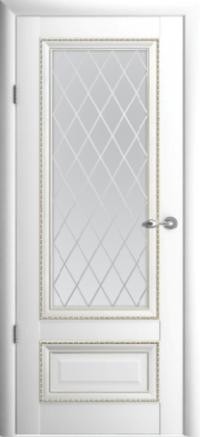Дверь verda версаль 1 до - мателюкс (рисунок ромб) белый