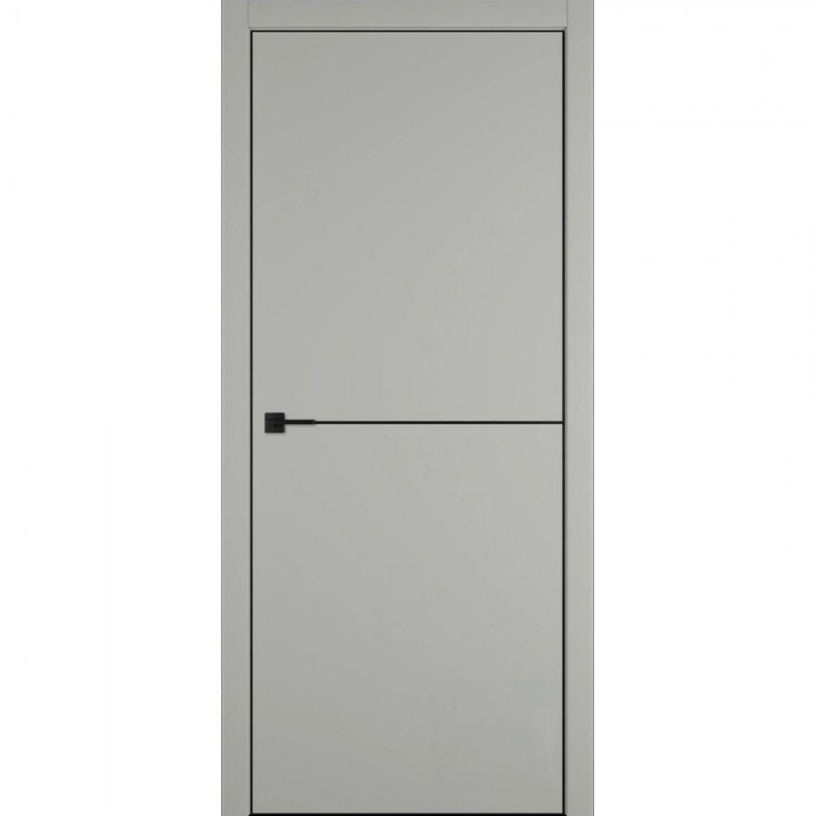 Дверь urban 1 emalex taupe black edge с врезкой под петли agb