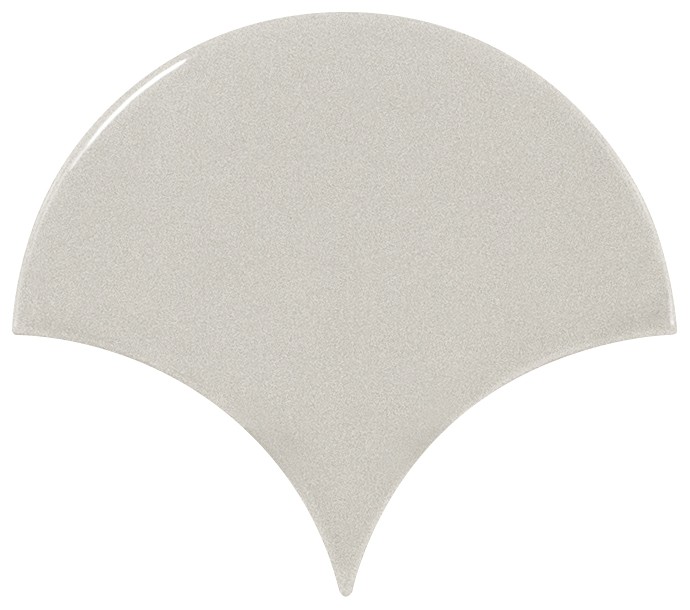 Керамическая Плитка Equipe Fan light grey 10.6x12 глазурованный глянцевый