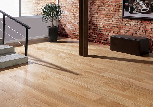 Инженерная доска Wood Bee Дуб Селект после укладки