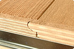 Устройство замка инженерной доски Wood Bee